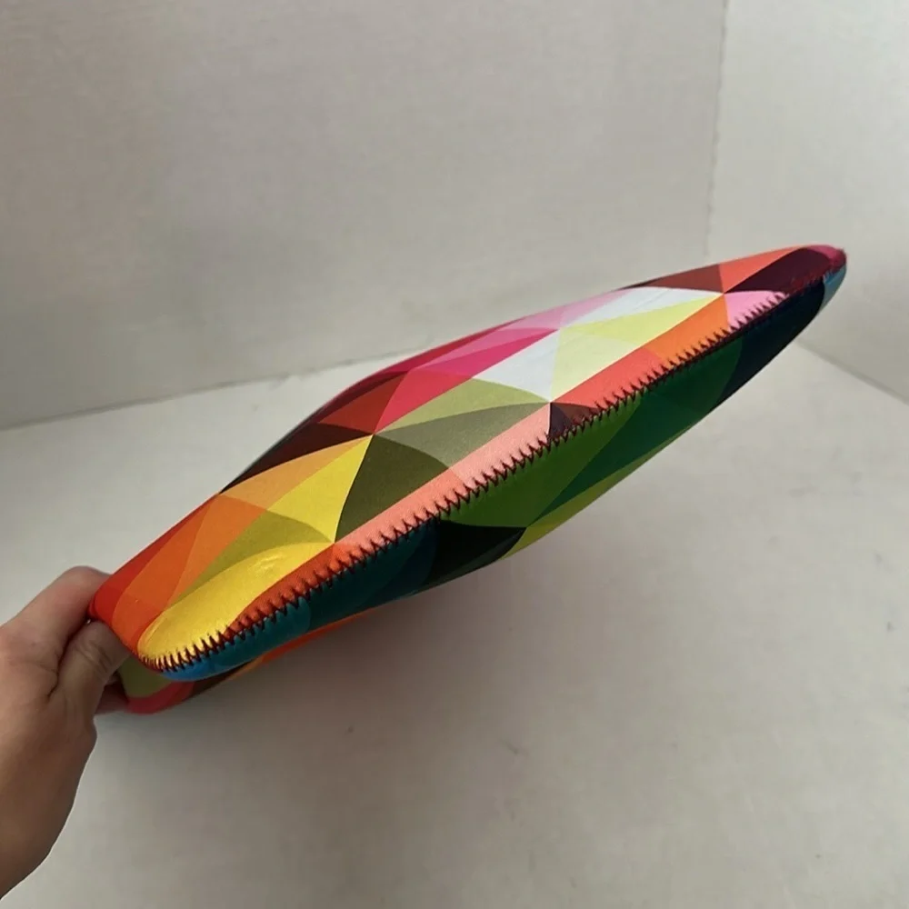 IE Laptop Sleeve Pouch Bright Rainbow Kaleidoscope Neoprene 16